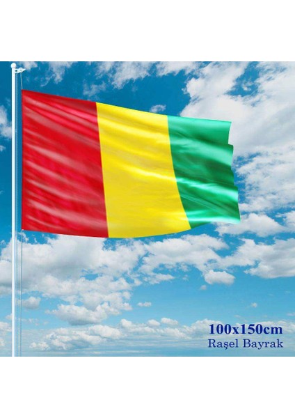 Gine Bayrağı Raşel Kumaş 100 x 150 cm
