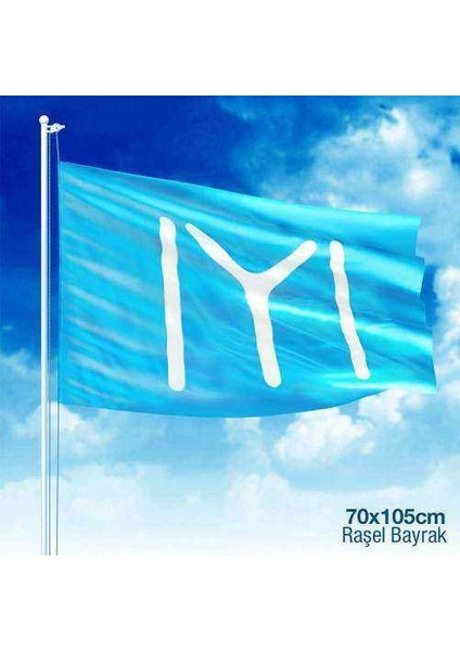 Kayı Türk Boyu (Iyı) Sancak Bayrak 70X105 cm Raşel Kumaş