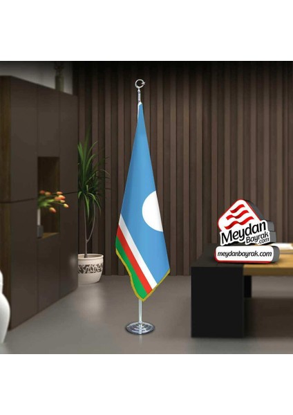 Yakutistan -Saha Cumhuriyeti Bayrak -Ofis -Makam-Toplantı Odaları -Direkli -Saçaklı Makam Bayrağı