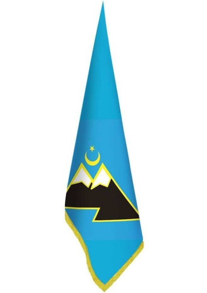 Karaçay, Karaçaylı Bayrağı - Ofis-Makam-Toplantı Odaları - Saçaklı Makam Bayrağı