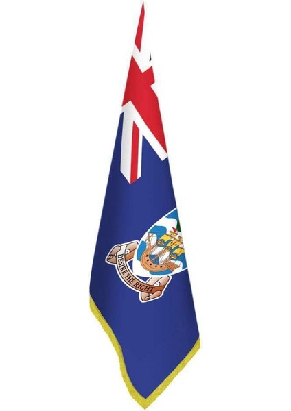 Falkland Adaları Bayrağı - Ofis - Makam -Toplantı Odaları - Saçaklı Makam Bayrağı