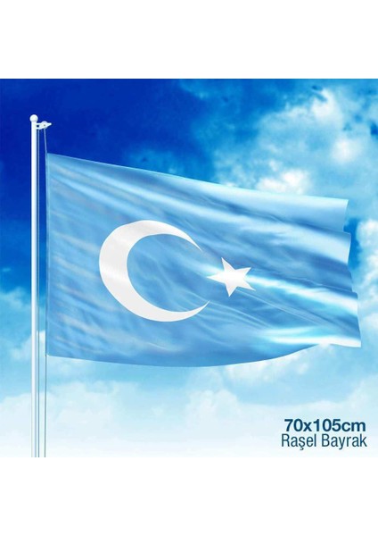 Doğu Türkistan Bayrağı Raşel Bayrak -(70x105cm)