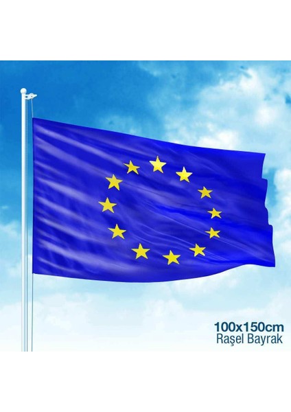 Avrupa Birliği 100 x 150 cm. Raşel Kumaş Bayrak 100 x 150 cm