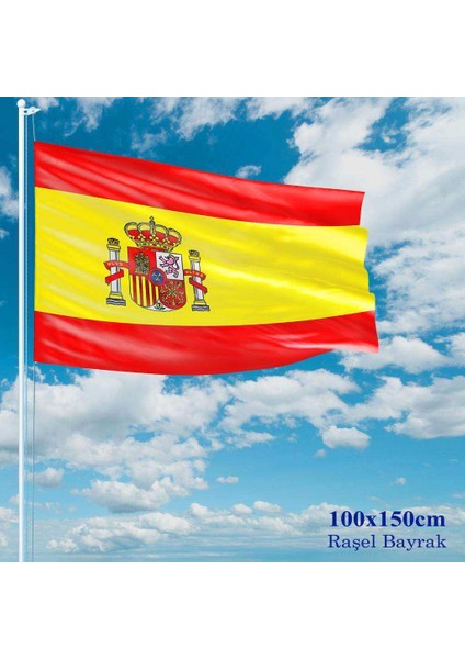 Ispanya Bayrağı Raşel Kumaş 100 x 150 cm