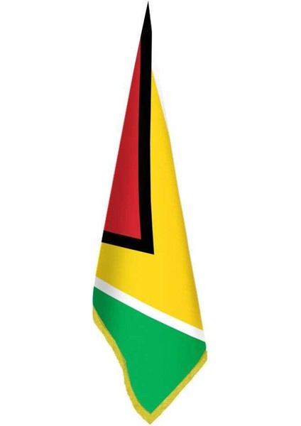 Guyana Bayrağı - Ofis-Makam-Toplantı Odaları - Saçaklı Makam Bayrağı