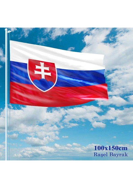 Slovakya Bayrağı Raşel Kumaş 100 x 150 cm