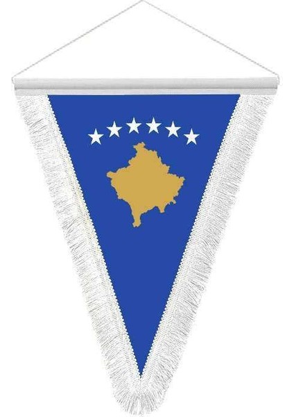 Kosova Cumhuriyeti - Hatıra Üçgen Flama Bayrak