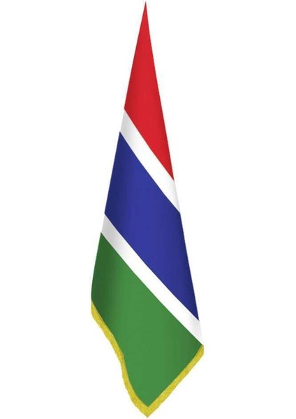 Gambiya Bayrağı - Ofis - Makam -Toplantı Odaları - Saçaklı Makam Bayrağı