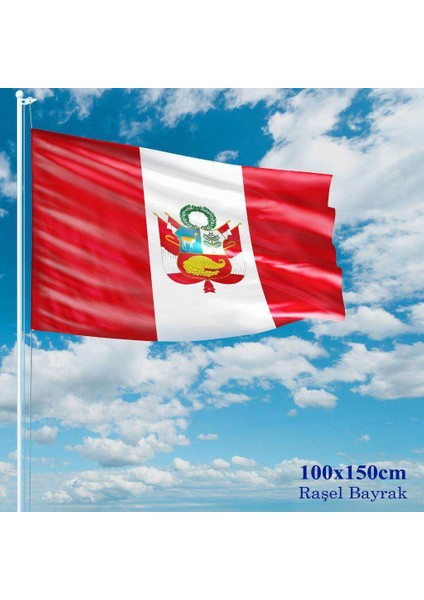 Peru Bayrağı Raşel Kumaş 100 x 150 cm