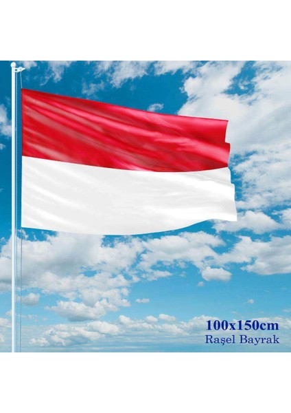 Indonezya Bayrağı Raşel Kumaş 100 x 150 cm