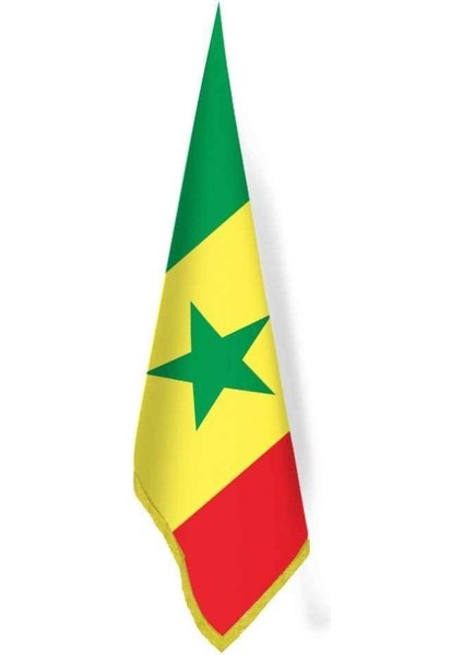 Senegal Bayrağı - Ofis-Makam-Toplantı Odaları - Saçaklı Makam Bayrağı