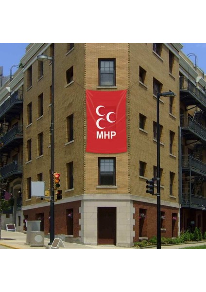 Bozkurt Hilal Kırmızı Sancak Bayrak Mhp (200X300CM)
