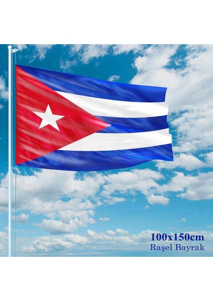Küba Bayrağı Raşel Kumaş 100 x 150 cm