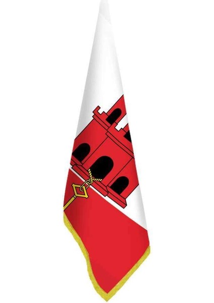 Cebelitarık Bayrağı - Ofis - Makam -Toplantı Odaları - Saçaklı Makam Bayrağı