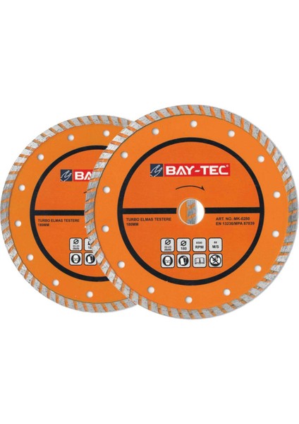 Turbo Elmas Beton Testere 180 mm MK0280