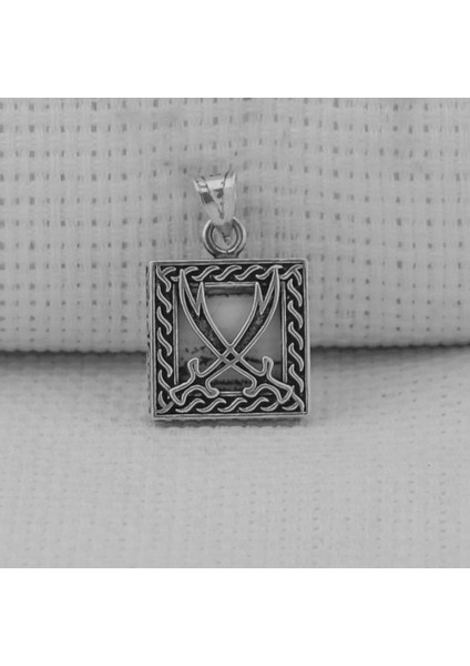 MH-269 925 Ayar Gümüş Cevşeni Kebir Dualı Zülfikar Kılıç Tasarımlı Kolye Ucu modelleri