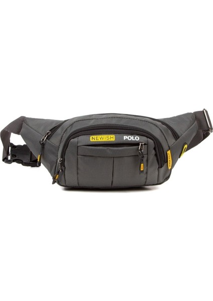 Su Geçirmez Kulaklık ve Çok Fonksiyonlu Spor Çanta, Unisex, Gri