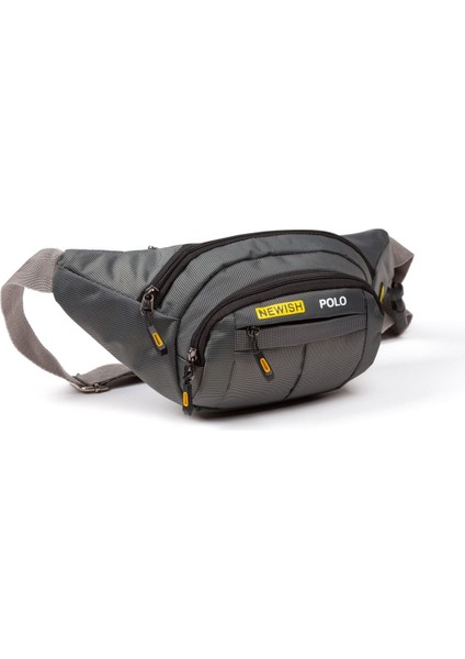 Su Geçirmez Kulaklık ve Çok Fonksiyonlu Spor Çanta, Unisex, Gri