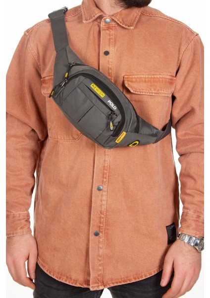 Su Geçirmez Kulaklık ve Çok Fonksiyonlu Spor Çanta, Unisex, Gri