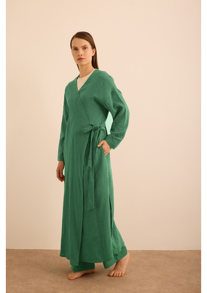 4325111 Viscon Cotton , Yandan Bağlamalı Sabahlık fiyatları