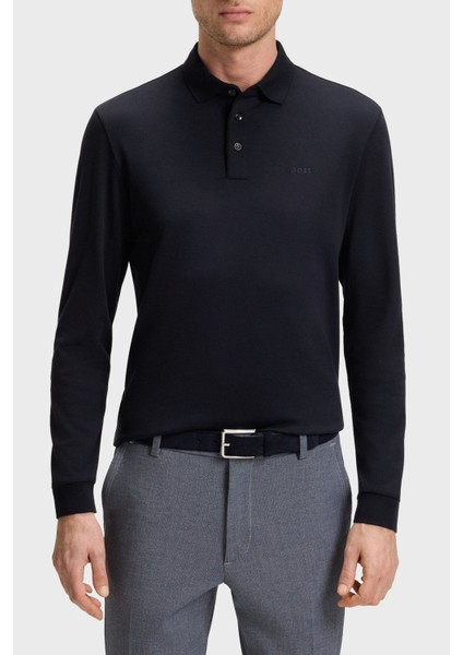 Logolu Interlok Pamuklu Polo Yaka Sweat Erkek Polo Yaka Sweat 50468392 404