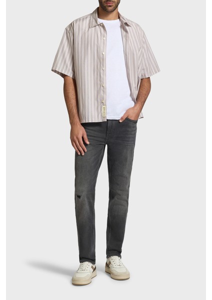 Pamuklu Slim Fit Normal Bel Düz Paça Jeans Erkek Kot Pantolon 50544636 010