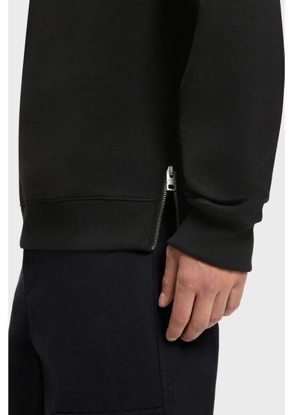 Streç Pamuklu Relaxed Fit Yırtmaçlı Yuvarlak Yaka Sweat Erkek Sweat 50542593 001 fırsatları