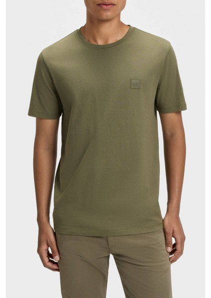 % 100 Pamuk Relaxed Fit Bisiklet Yaka T Shirt Erkek T Shirt 50508584 342