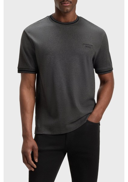 % 100 Pamuk Regular Fit Bisiklet Yaka Logolu T Shirt Erkek T Shirt 50543341 012