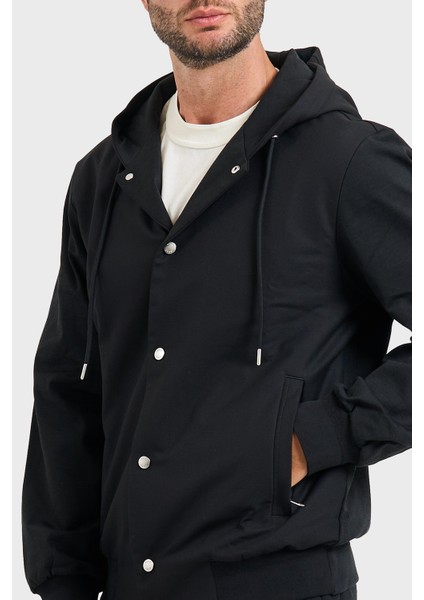 Regular Fit Kapüşonlu Yaka Çıtçıt Düğmeli Ceket Erkek Ceket 50543385 001 modelleri