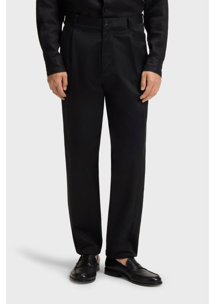 Pamuklu Plise Detaylı Relaxed Fit Düz Paça Pantolon Erkek Pantolon 50546925 001 fiyatları
