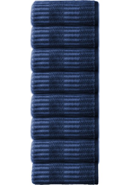 Striscai 50X90 cm El-Yüz Havlusu 8'li Lacivert