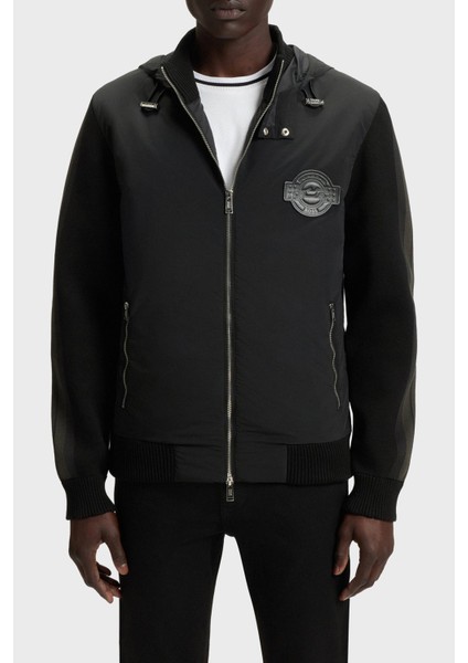 Regular Fit Kapüşonlu Yaka Logolu Cepli Ceket Erkek Ceket 50543137 001