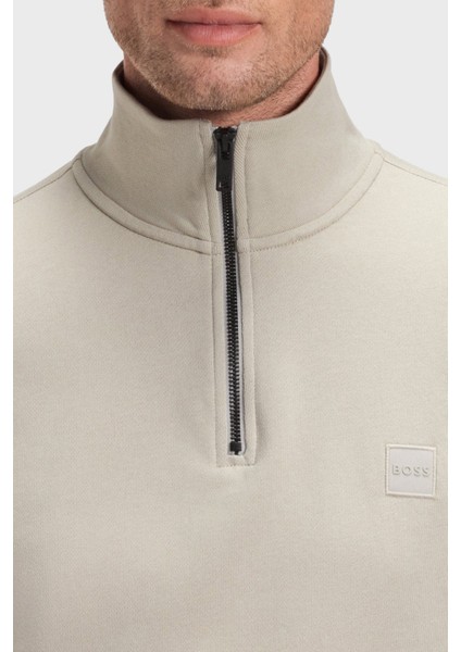 Pamuklu Regular Fit Yarım Fermuarlı Dik Yaka Sweat Erkek Sweat 50468926 767 fırsatları