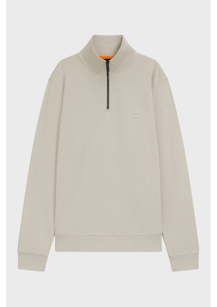 Pamuklu Regular Fit Yarım Fermuarlı Dik Yaka Sweat Erkek Sweat 50468926 767 indirimleri