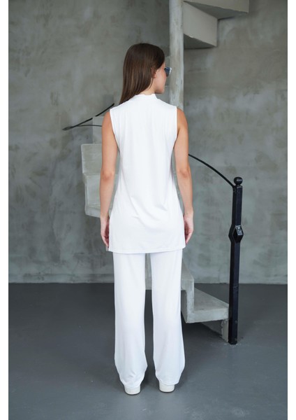 Kolsuz Tunik & Pantolon Takım-Beyaz fiyatları