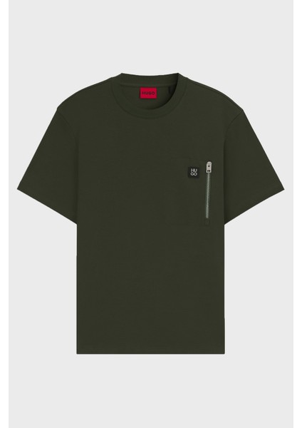 Pamuklu Relaxed Fit Fermuarlı Tek Cepli Bisiklet Yaka T Shirt Erkek T Shirt 50542566 309 indirimleri