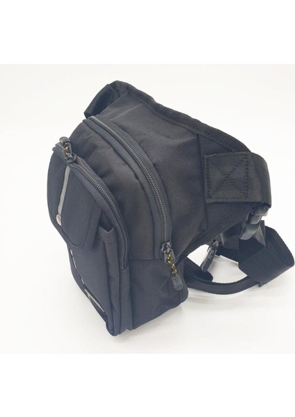 Yanar Çizgili Bacak Bel Çantası, Siyah, Şık ve Pratik Tasarım modelleri