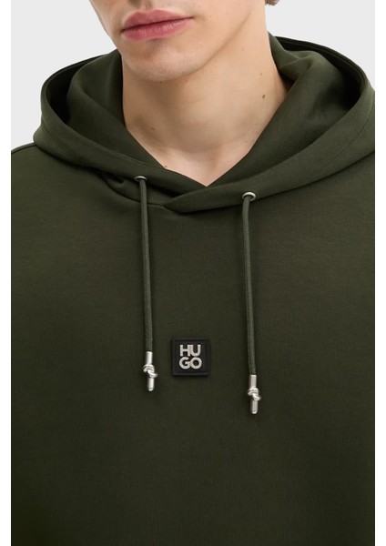 Logolu Streç Pamuklu Relaxed Fit Kapüşonlu Sweat Erkek Sweat 50542583 309 fırsatları