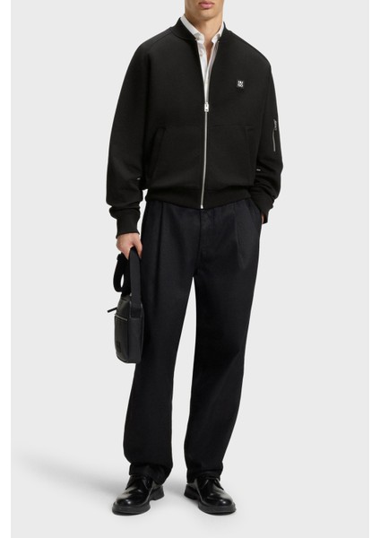 Logolu Streç Pamuklu Oversize Fit Kolej Yaka Sweat Erkek Sweat 50542590 001 fiyatları