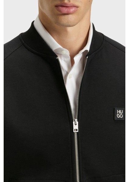 Logolu Streç Pamuklu Oversize Fit Kolej Yaka Sweat Erkek Sweat 50542590 001 fırsatları