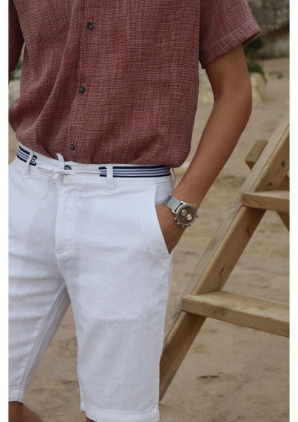Şort Yazlık Rahat Kesim Beyaz Renk Günlük Kullanım İçin Tasarlandı fiyatları
