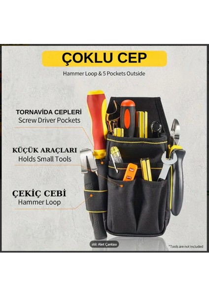 Ayarlanabilir Bel Çantası, Çok Amaçlı ve Şık Tasarım, Siyah Renk