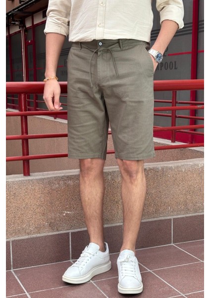 Şort Yazlık Rahat Kesim Erkekler İçin Nefes Alabilir Kumaş 24INP284 fiyatları