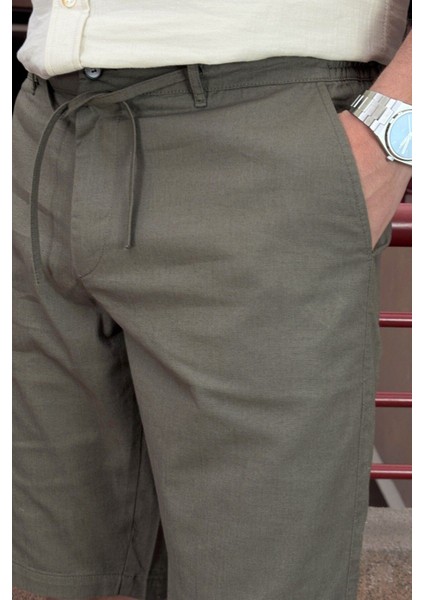 Şort Yazlık Rahat Kesim Erkekler İçin Nefes Alabilir Kumaş 24INP284 indirimleri