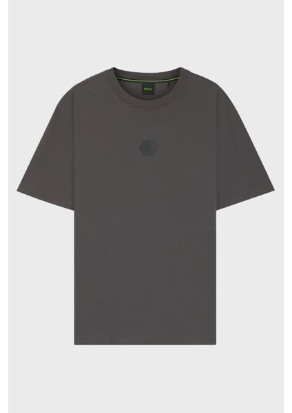 % 100 Pamuk Relaxed Fit Bisiklet Yaka Logolu T Shirt Erkek T Shirt 50544316 027 indirimleri