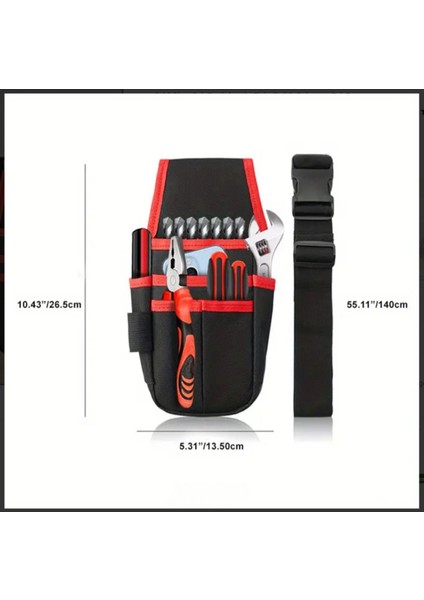 Kırmızı Çok Amaçlı Çanta, Dayanıklı ve Pratik Tesisatçı, Elektrikçi, Bel Çantası fiyatları