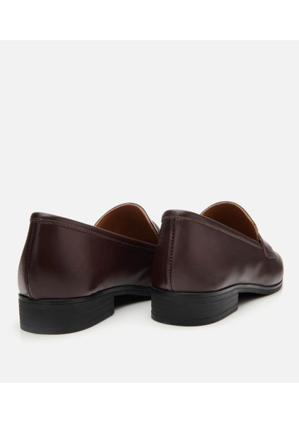 01AYH303980A480 KADIN Deri Kahverengi Logo Detaylı Loafer fırsatları