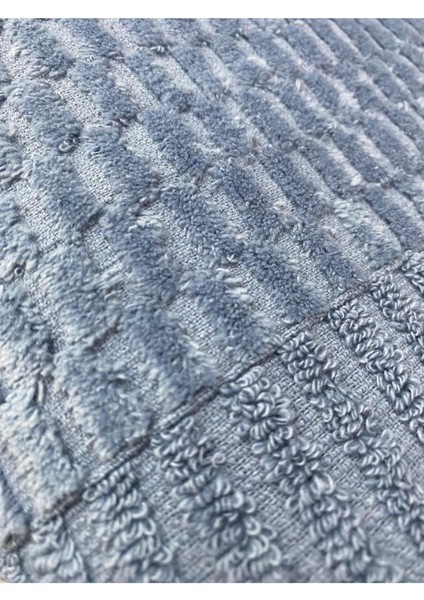 Grid 3’lü Banyo Havlu Seti – 100X150 cm %100 Pamuk, Yumuşak Dokulu, Örgü Desen. modelleri