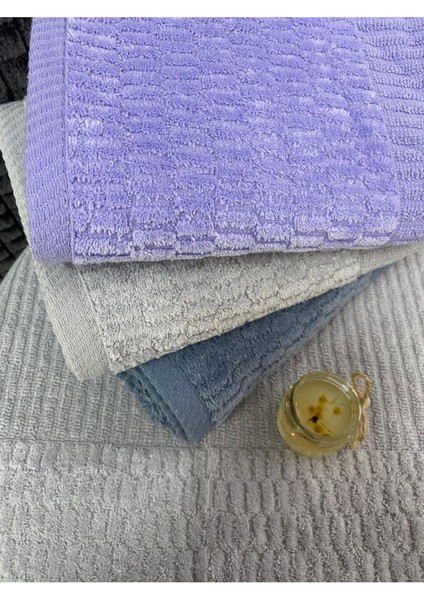 Grid 3’lü El ve Yüz Havlu Seti – 50X90 cm %100 Pamuk, Yumuşak Dokulu, Örgü Desen. fırsatları